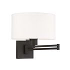 Livex Lighting Swing 40036-07 100W 1-Lumière Bronze Applique Murale
