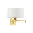 Livex Lighting Swing 40036-12 100W 1-Lumière Laiton satiné Applique Murale
