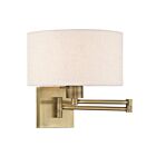 Livex Lighting Swing 40037-01 100W 1-Lumière Laiton antique Applique Murale