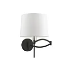 Livex Lighting Swing 40044-04 60W 1-Lumière Noir avec accents de nickel brossé Applique Murale