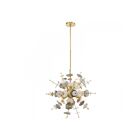Livex Lighting 40074-12 Circulo 6-Lumières 360W Laiton satiné Suspendu