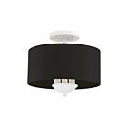Livex Lighting Huntington 40111-03 3-Lumières 120W Blanc Plafonnier Semi Encastré