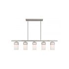 Livex Lighting 40194-91 Harding 5-lumières 500W Nickel brossé Lustre