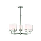 Livex Lighting 40195-91 Harding 5-lumières 500W Nickel brossé Lustre
