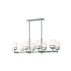 Livex Lighting 40198-91 Harding 8-lumières 800W Nickel brossé Lustre