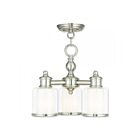 Livex Lighting 40203-91 Middlebush 3-lumières 300W Nickel brossé Lustre