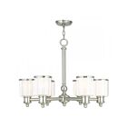 Livex Lighting 40206-91 Middlebush 6-lumières 600W Nickel brossé Lustre