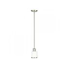 Livex Lighting 40210-91 Middlebush 1-Lumière 100W Nickel brossé Suspendu