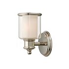 Livex Lighting Middlebush 40211-35 100W 1-Lumière Nickel poli Applique Murale