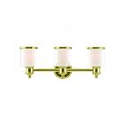 Livex Lighting 40213-02 Middlebush 3-Lights 300W Laiton poli Luminaire de vanité