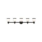 Livex Lighting 40215-04 Middlebush 5-Lights 500W Nickel brossé Luminaire de vanité