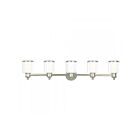 Livex Lighting 40215-35 Middlebush 5-Lights 500W Nickel poli Luminaire de vanité