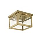 Livex Lighting Milford 4031-01 2-Lumières 80W Laiton antique Plafonnier