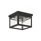 Livex Lighting Milford 4031-04 2-Lumières 80W Bougies noires avec finition nickel brossé Plafonnier