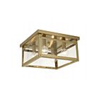 Livex Lighting Milford 4032-01 4-Lumières 160W Laiton antique Plafonnier