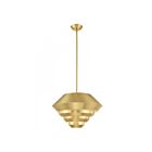 Livex Lighting 40402-12 Amsterdam 1-Lumière 60W Laiton satiné Suspendu
