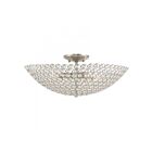 Livex Lighting Cassandra 40447-91 4-Lumières 240W Nickel brossé Plafonnier Semi Encastré