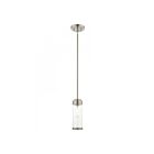Livex Lighting 40470-91 Hillcrest 1-Lumière 100W Nickel brossé Suspendu