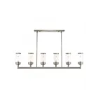 Livex Lighting 40476-91 Hillcrest 6-lumières 600W Nickel brossé Lustre