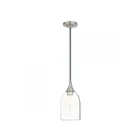 Livex Lighting 40608-91 Pendants 1-Lumière 100W Nickel brossé Suspendu