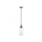 Livex Lighting 40614-01 Oakhurst 1-Lumière 75W Laiton antique Suspendu