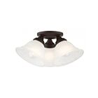 Livex Lighting Wynnewood 40727-07 3-Lumières 180W Bronze Plafonnier