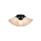 Livex Lighting Wynnewood 40729-04 3-Lumières 180W Noir Luminaire de plafond extérieur