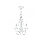 Livex Lighting 40793-60 Alessia 3-lumières 180W Blanc antique Lustre