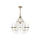 Livex Lighting 40795-01 Alessia 5-lumières 300W Laiton antique Lustre