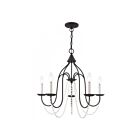 Livex Lighting 40795-04 Alessia 5-lumières 300W Noir Lustre