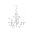 Livex Lighting 40795-60 Alessia 5-lumières 300W Blanc antique Lustre