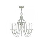 Livex Lighting 40795-91 Alessia 5-lumières 300W Nickel brossé Lustre