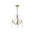 Livex Lighting 40843-01 Caterina 3-lumières 180W Laiton antique Lustre
