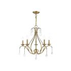 Livex Lighting 40845-01 Caterina 5-lumières 300W Laiton antique Lustre