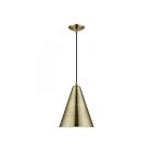 Livex Lighting 40852-01 Dulce 1-Lumière 60W Laiton antique Suspendu