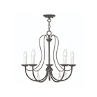 Livex Lighting 40865-92 Mirabella 5-lumières 300W Bronze anglais Lustre