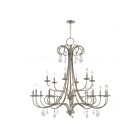 Livex Lighting 40870-91 Daphne 18-lumières 720W Nickel brossé Lustre