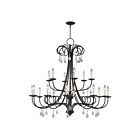 Livex Lighting 40870-92 Daphne 18-lumières 720W Bronze anglais Lustre