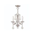 Livex Lighting 40873-92 Daphne 3-lumières 180W Nickel brossé Lustre
