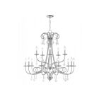 Livex Lighting 40879-91 Daphne 15-lumières 900W Chrome poli Lustre