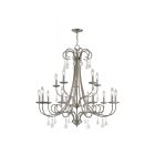 Livex Lighting 40879-92 Daphne 15-lumières 900W Nickel brossé Lustre