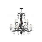 Livex Lighting 40883-91 Glendale 15-lumières 900W Bronze anglais Lustre