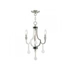 Livex Lighting 40883-92 Glendale 3-lumières 180W Nickel brossé avec accents de bronze anglais Lustre