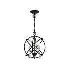 Livex Lighting 40903-07 Aria 3-lumières 180W Noir Lustre