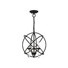 Livex Lighting 40904-04 Aria 3-lumières 180W Noir Lustre