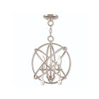 Livex Lighting 40904-35 Aria 3-lumières 180W Nickel poli Convertible Plafonnier semi encastré ou Lustre