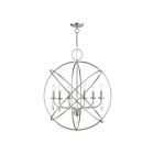 Livex Lighting 40906-91 Aria 6-lumières 360W Nickel brossé Lustre