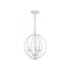 Livex Lighting 40913-03 Arabella 3-lumières 180W Blanc Convertible Plafonnier semi encastré ou Lustre