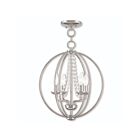 Livex Lighting 40914-05 Arabella 4-lumières 240W Chrome poli Convertible Plafonnier semi encastré ou Lustre