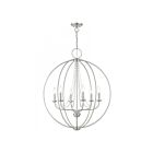 Livex Lighting 40919-04 Arabella 6-lumières 360W Nickel brossé Lustre